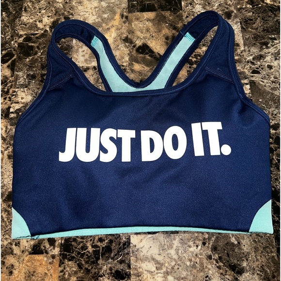 NIKE SPORT BRA SIZE X-SMALL blue and green color EUC - Picture 2 of 4